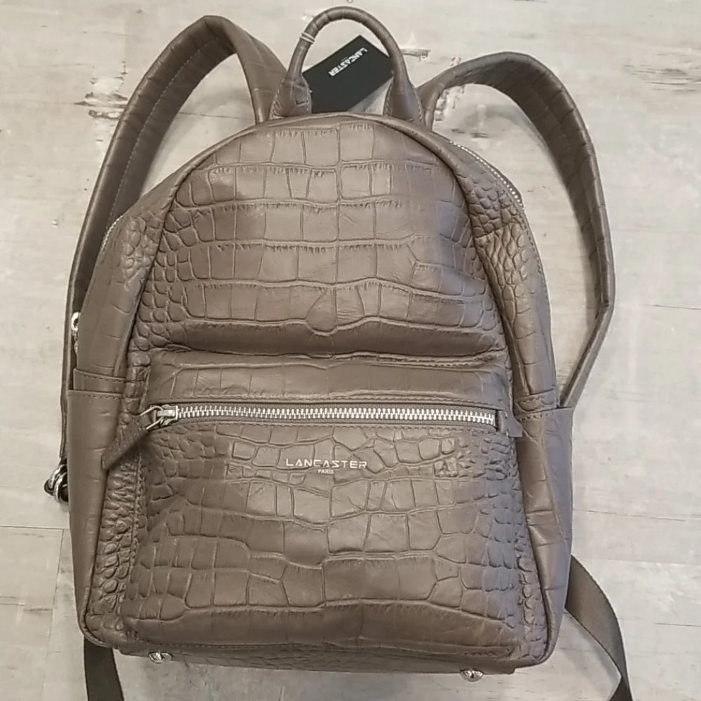 💕LANCASTER PARIS💕 Embossed Crocodile Backpack